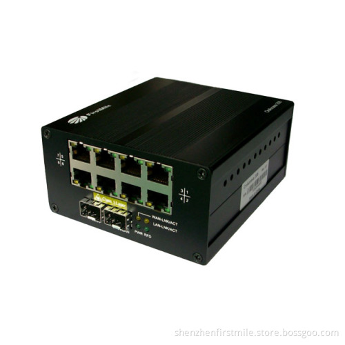 Rugged CPE 8fe+2ge Ports Onaccess 208